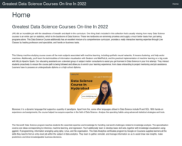 Greatest Data Science Courses On-line In 2022