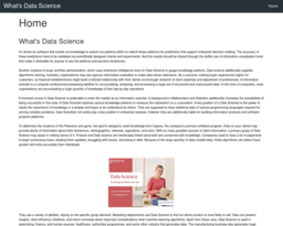 What's Data Science