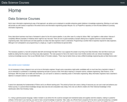 Data Science Courses