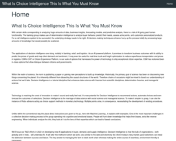 What Is Choice Intelligence This Is What You Must Know
