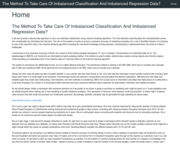 The Method To Take Care Of Imbalanced Classification And Imbalanced Regression Data?
