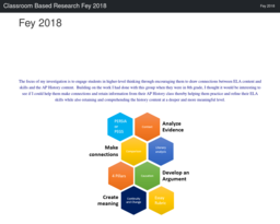Classroom Based Research Fey 2018