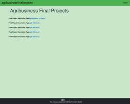 agribusinessfinalprojects