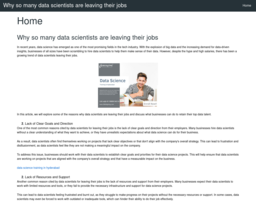 Why so many data scientists are leaving their jobs