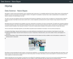 Data Science - Naive Bayes