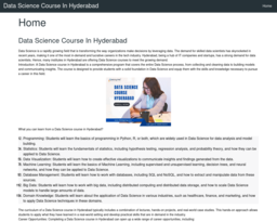 Data Science Course In Hyderabad