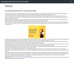 Increasing Demand for Data Scientists