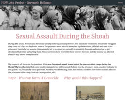 HUM 264 Project- Gwyneth Hallman