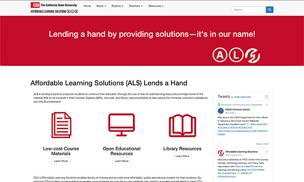 Calif State Univ - Affordable Learning Solutions