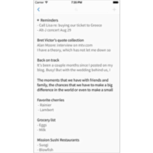 Simplenote App for iOS