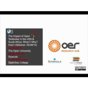 The Impact of Open Textbooks in the USA and South Africa... icon