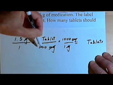 Drug Calculations - intro to dimensional analysis 105