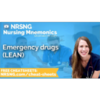Emergency drugs LEAN Nursing Mnemonics, Nursing School Study Tips icon