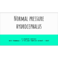 Normal pressure hydrocephalus presentation