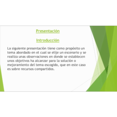 Presentacion shared resources