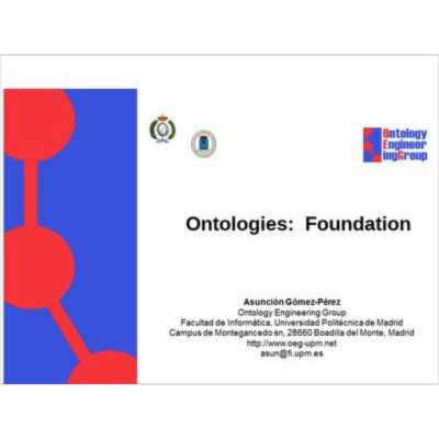 Foundation of Ontologies