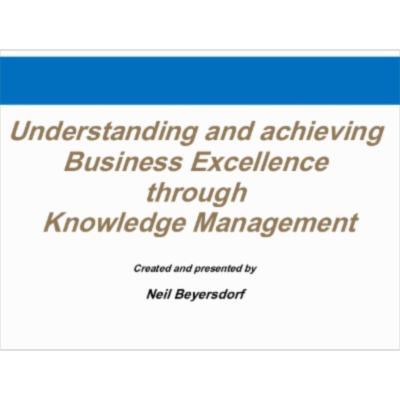 Business Excellence through Knowledge Management icon