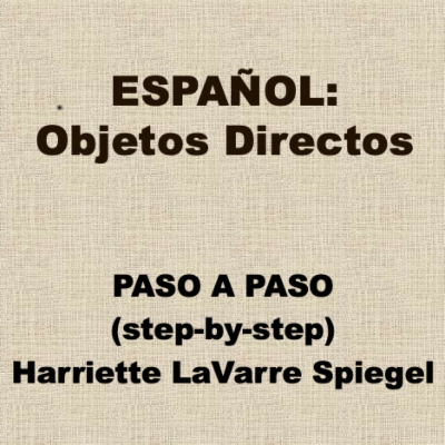 Español: Objetos Directos: Paso a Paso icon