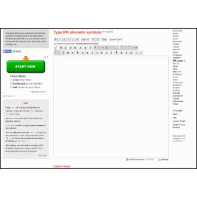 Type IPA phonetic symbols - online keyboard icon