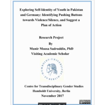 Exploring Self-Identity of Youth in Pakistan and Germany: Identifying Pushing Buttons towards Violence/Silence, and Suggest a Plan of Action icon