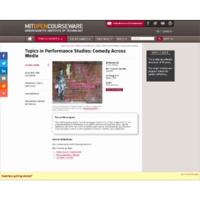 Topics in Performance Studies: Comedy Across Media