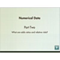 HEALTH POPULATION DATA Part Two  What are odds ratios and relative risks? icon