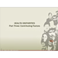 HEALTH DISPARITIES Part One: Definitions and Background icon