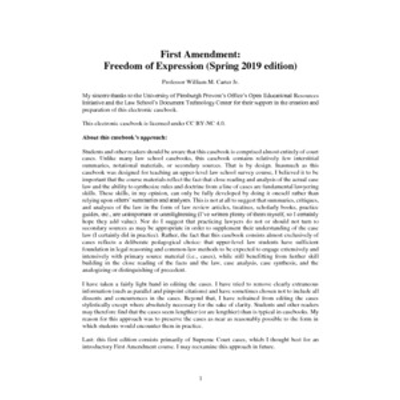 First Amendment: Freedom of Expression icon