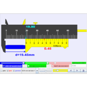 Ejs open source Vernier calipers java applet with objects, help & zero-error logic icon