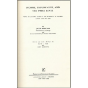 Income, Employment and the Price Level