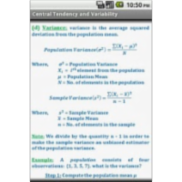 Statistics Quick Reference App for Android icon
