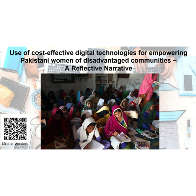 Use of cost-effective digital technologies for empowering Pakistani women of disadvantaged communities – A Reflective Narrative icon