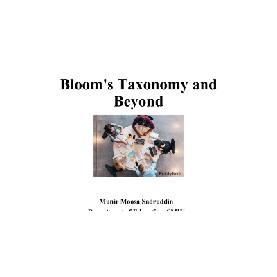 Bloom's Taxonomy and Beyond icon