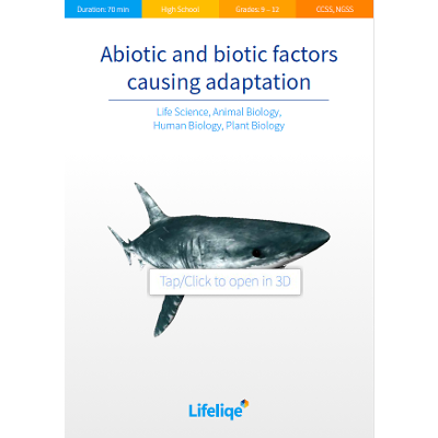Abiotic and biotic factors causing adaptation icon