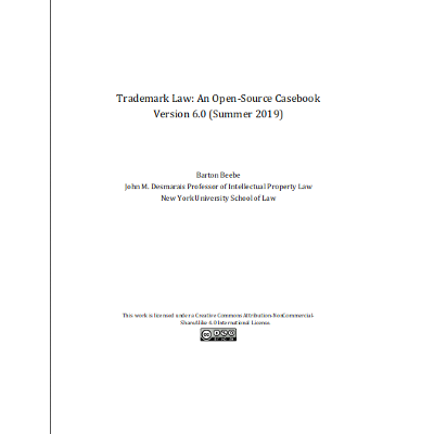 Trademark Law: An Open-Source Casebook Version 6.0 icon