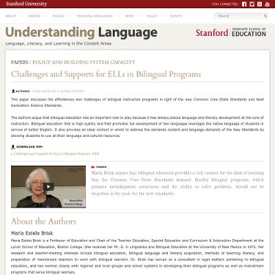 Challenges and Supports for ELLs in Bilingual Programs icon