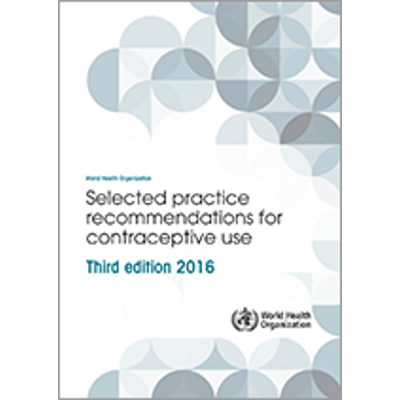 Selected practice recommendations for contraceptive use icon
