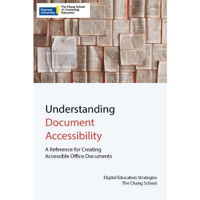Understanding Document Accessibility -  Open Textbook icon