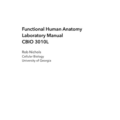 UGA Laboratory Manual for Functional Human Anatomy icon