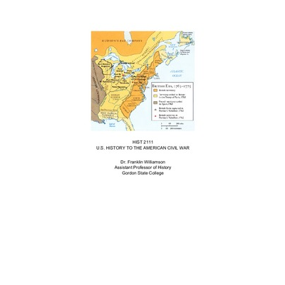 American History I: Colonial Period to Civil War