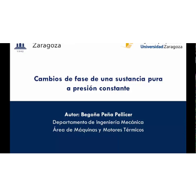 Cambios de fase de una sustancia pura a presión constante icon