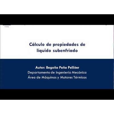 Cálculo de propiedades de líquido subenfriado icon