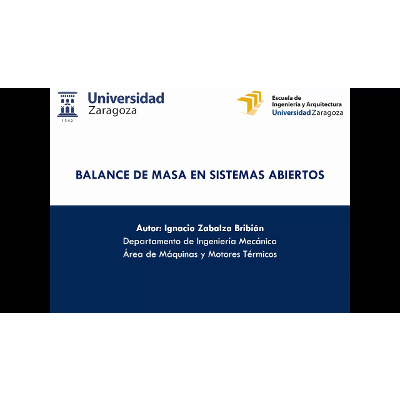 Balance de masa en sistemas abiertos icon