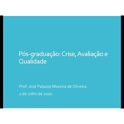 Pós-graduação uma nova visão