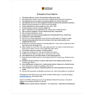 25 Strategies to Prevent Plagiarism icon