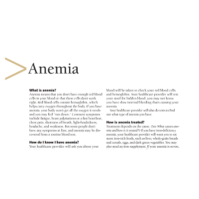 Anemia icon