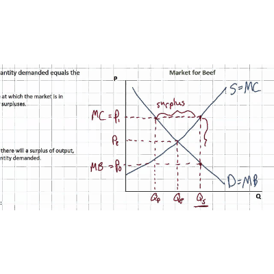 Market Equilibrium, Disequilibrium and Allocative Efficiency icon