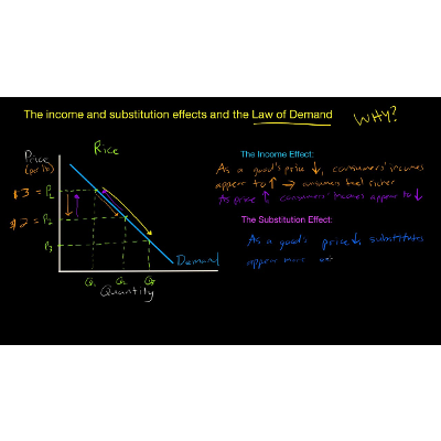 The Income and Substitution Effect - WHY does Demand Slope Downwards? icon