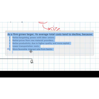 Long-run Average Total Cost and Economies of Scale icon
