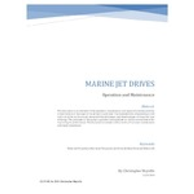 Marine Jet Drives: Operation and Maintenance icon